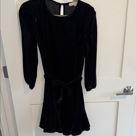 NWT LOFT Black Long Sleeve Dress - Picture 3 of 11